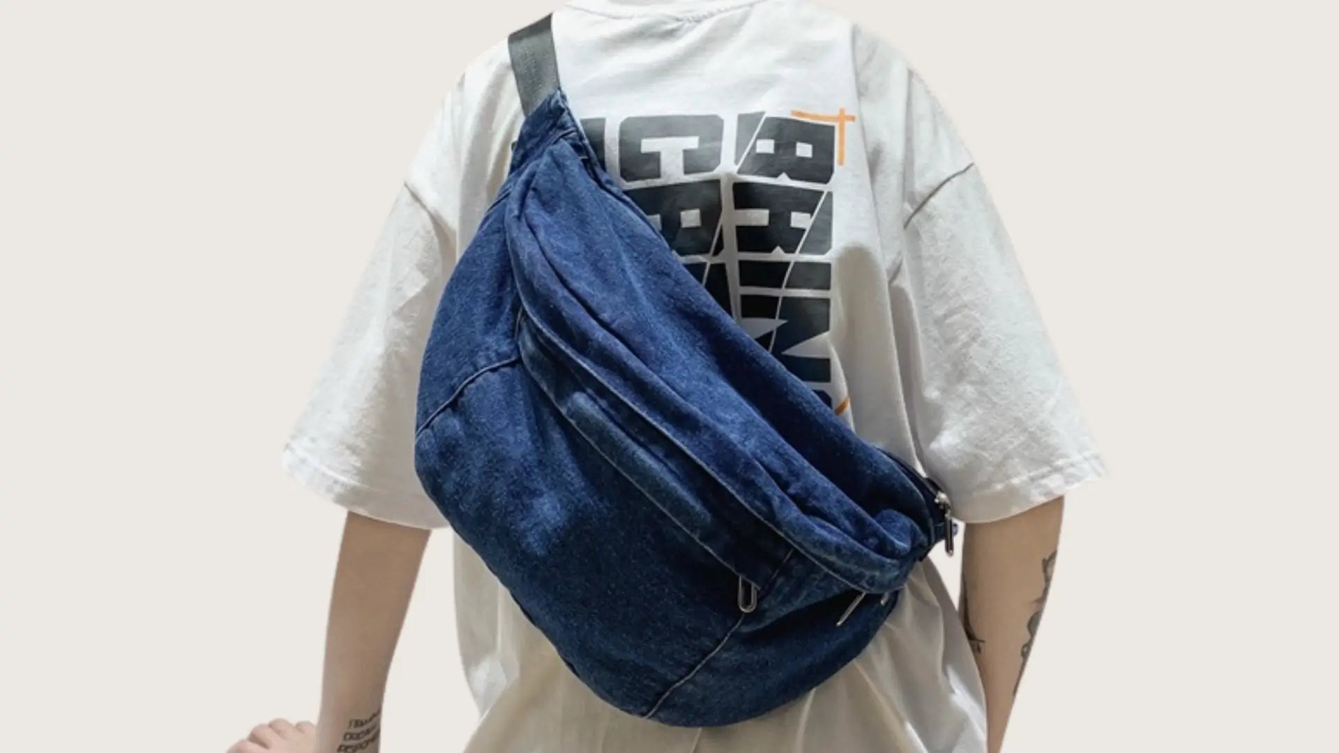 Sac banane jean