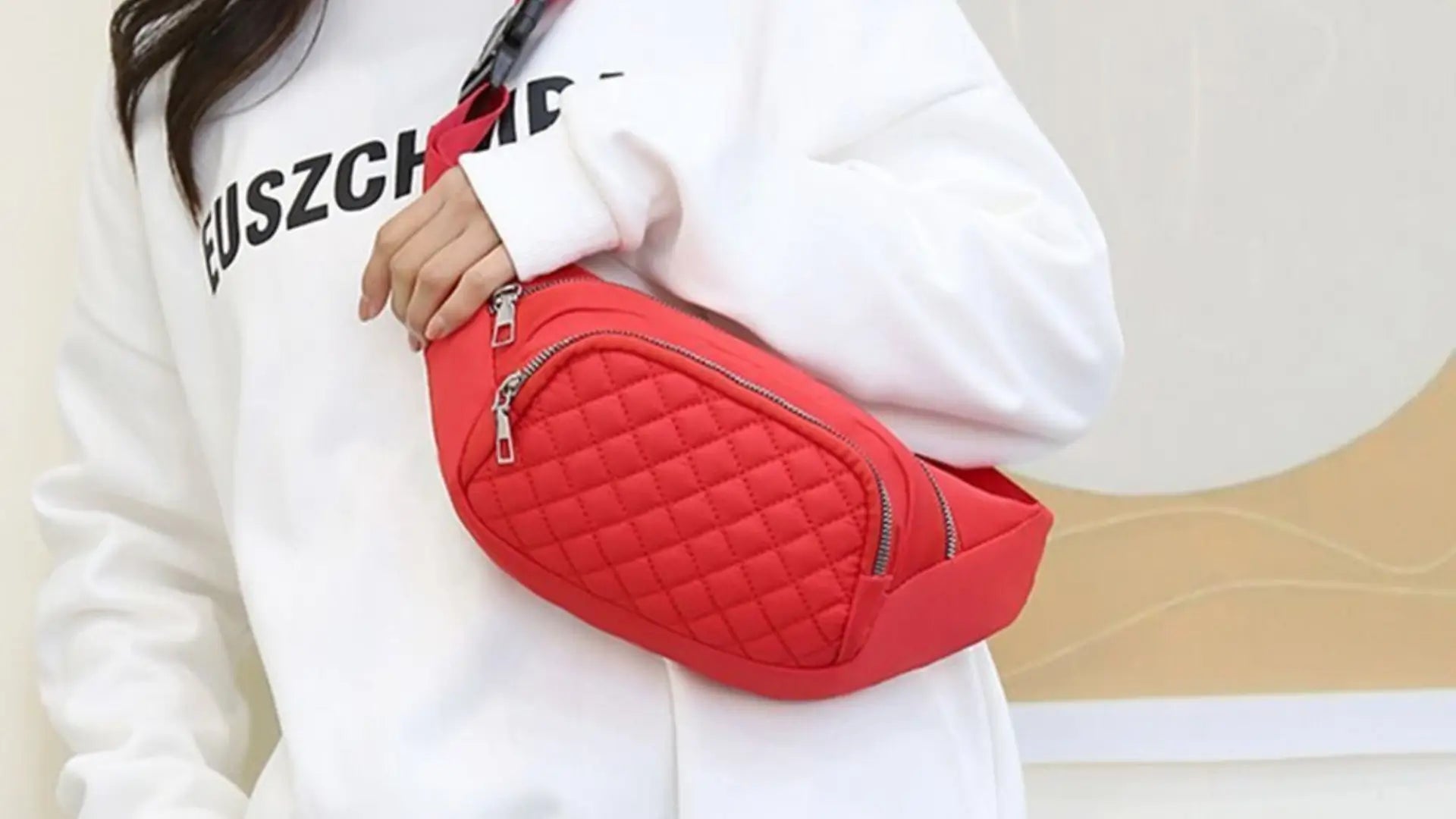 Sac banane rouge