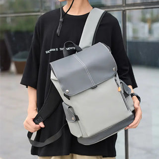 Sac à dos gris étanche pour le voyage pour homme