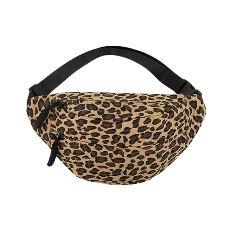 Grand sac banane imprimé léopard pour femme - sac-banane-boutique