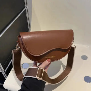 Sacoche marron pour femme en cuir et à bandoulière