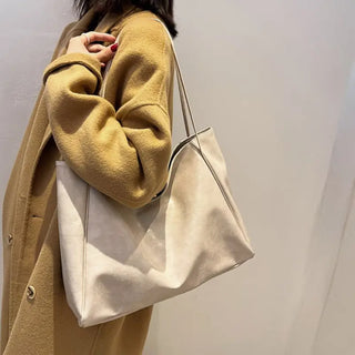 Grand sac à main tendance en cuir blanc pour les cours pour femme