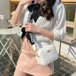 Petit sac à main blanc pour femme en simili cuir