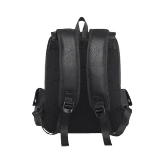 Sac à dos étanche en cuir noir pour homme et ordinateur portable