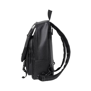 Sac à dos noir en cuir pour homme