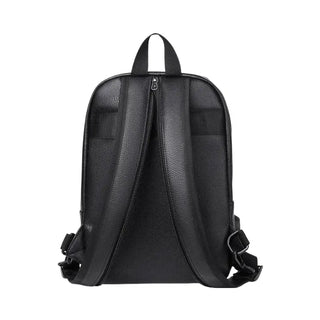 Sac à dos noir en cuir pour homme