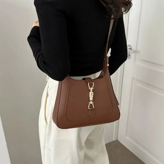 Sac à main marron tendance en cuir pour femme