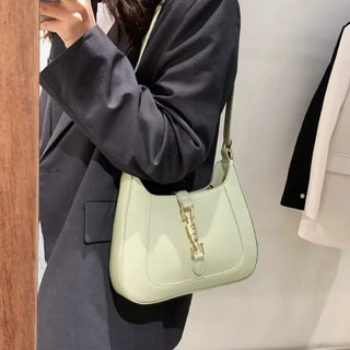 Sac à main vert tendance en cuir pour femme