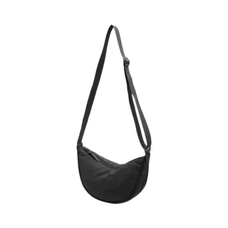 Sac banane noir demi-lune pour femme