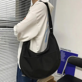 Sac banane noir grand format XXL imperméable pour femme et homme