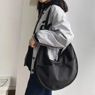 Sac banane noir grand format XXL imperméable pour femme et homme