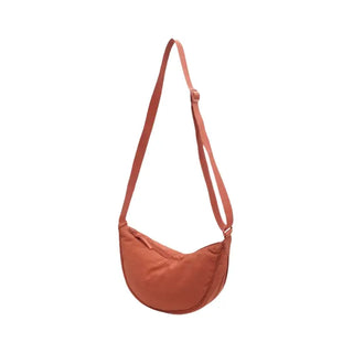 Sac banane orange demi-lune pour femme