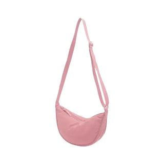 Sac banane rose demi-lune pour femme