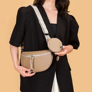 Sac banane à bandoulière tendance et chic en cuir pour femme - sac-banane-boutique.com